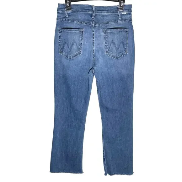 MOTHER Women’s The Hustler Ankle Fray Jean in Healing Jar Lightwash 33 - Picture 6 of 6